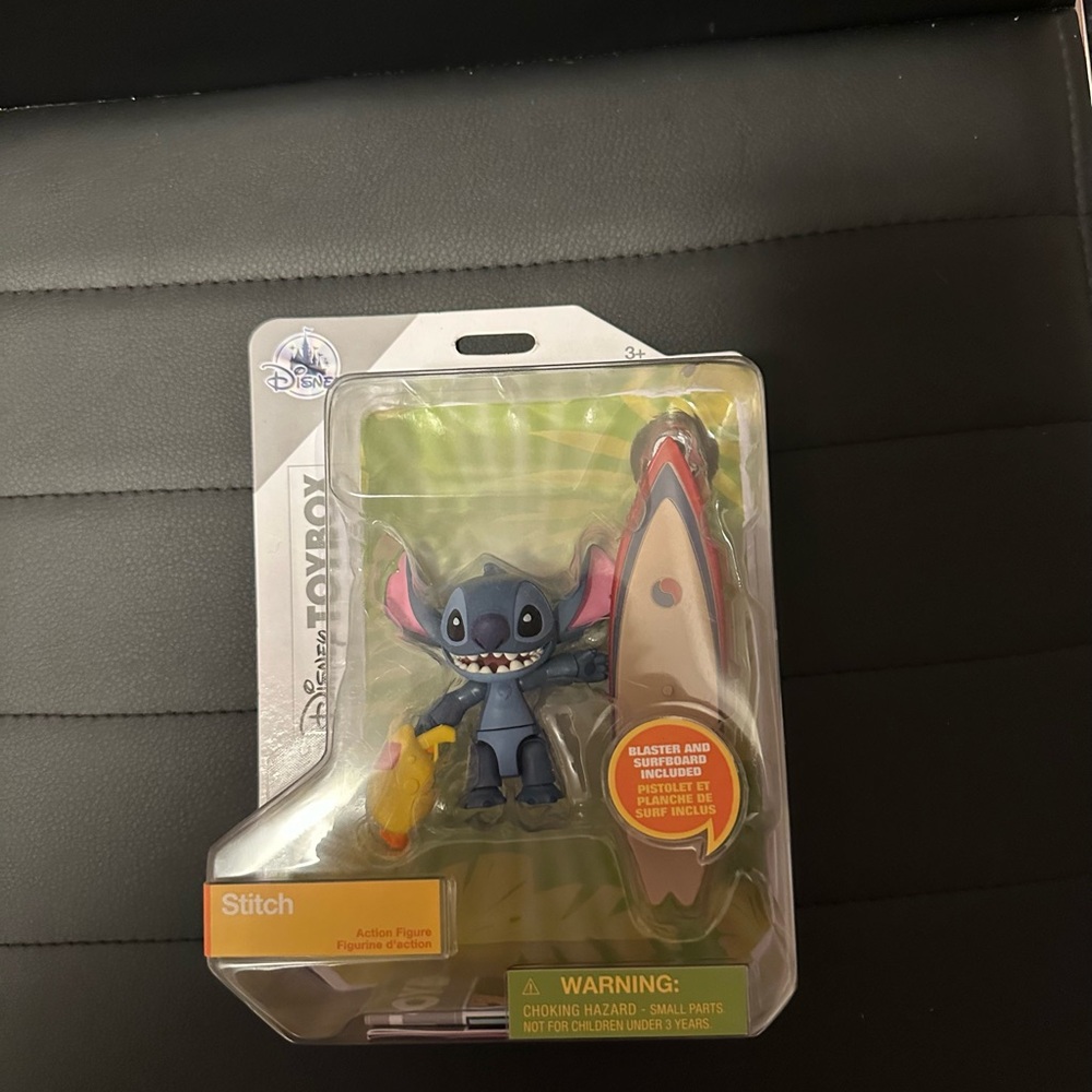 Disney Stitch Action Figure with Surfboard and Blaster